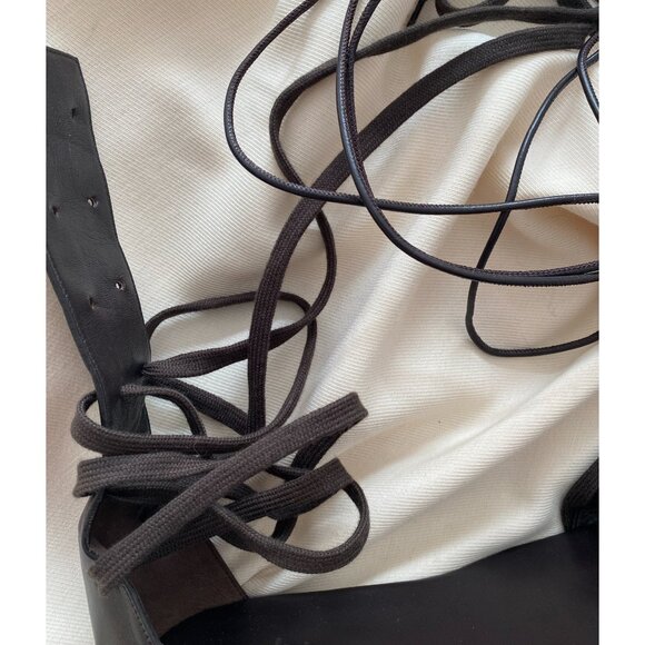 Tibi Cassius Lace Up Long Sandals in Brown, size 38 (fits like narrow 9/9.5!) - Picture 11 of 13